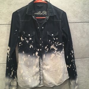 Denim button up